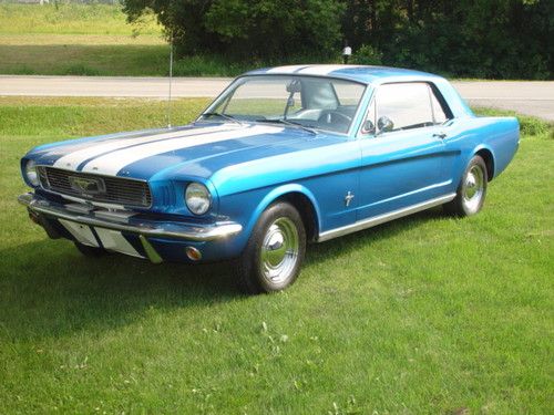 1966 ford mustang coupe 200 c.i. 6 cylinder automatic - 289 ready unmolested now