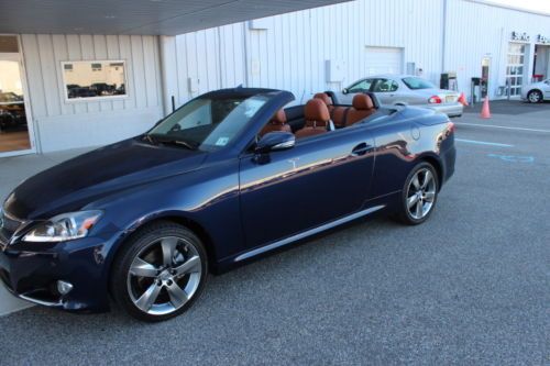 11 lexus is 250c convertible leather memory heated cooled seats navigation clean