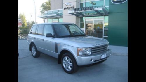Range rover 2003 hse silver navigation air ride susspention exellent condition