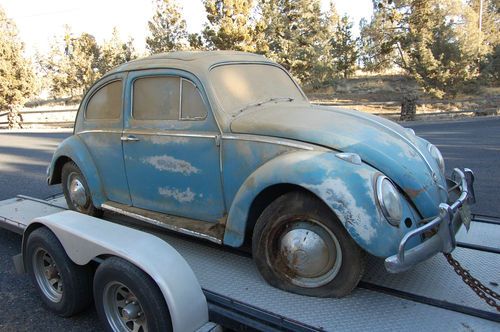 1962 volkswagen beetle original rollback sunroof barn find