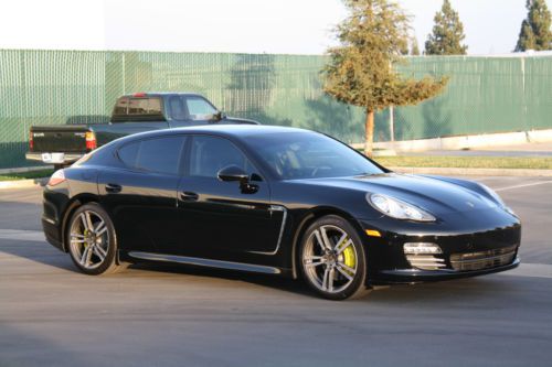 Gorgeous panamera 4 awd heated and cooled seats 20&#034; turbo ii wheels black on blk