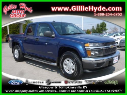 Used 2005 1-owner heated leather crew cab 4 door truck vs gmc canyon chevy s-10