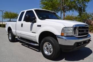 2002 ford f-250 ext cab 4x4 7.3l diesel-1 florida owner-no rust-4 wheel drive