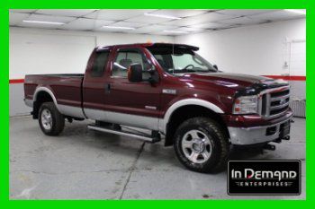 05 f350 lariat 6.0l diesel 4x4 4wd htd-leather loaded long-bed clean-carfax mint