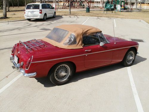 1965 mgb roadster, like new! never fails to turn heads on the road.