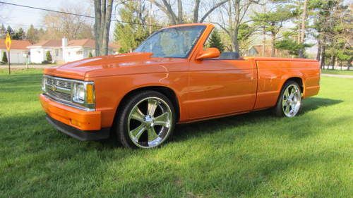 1993 chevrolet s-10 custom convertible lowrider show truck one of a kind pickup