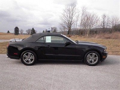 2012 ford mustang convertible premium black v6 certified 3.7l only 16652 miles
