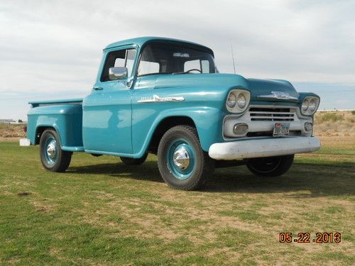 1958 chevy pickup apache farm driver nice v8 hot street resto mod truck nice
