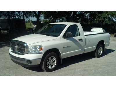 07 slt  clean florida rust free pickup loaded one owner long bed white truck