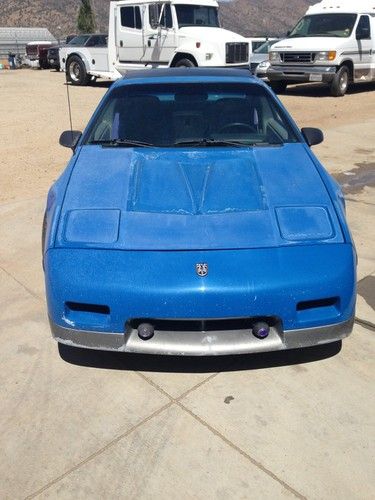Pontiac fiero 1987 gt tdc twin dual cam california smog 5 speed blue used
