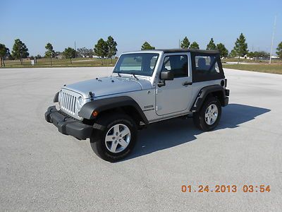 2012 jeep wrangler sport 4wd v-6 2dr. automatic
