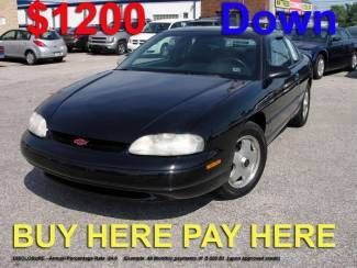 1999 black z24! we finance bad credit! buy here pay here low down $1200 ez loan!
