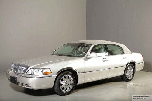 2003 lincoln town car cartier carriage top 60k miles heated leather pdc chrome