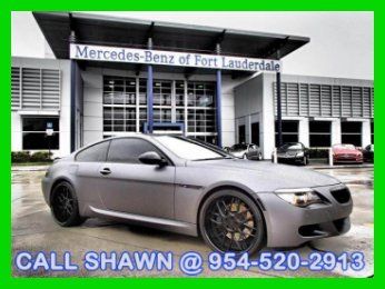 2010 bmw m6, supercharged, matte grey wrap, red leather, 1 of a kind!!, l@@k