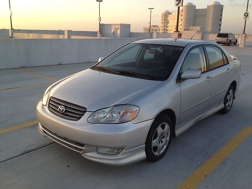 2004 toyota corolla s - florida car - clean title - free shipping - no reserve