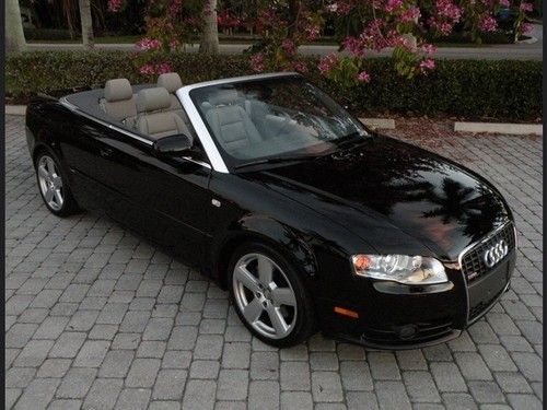 09 a4 2.0t convertible automatic leather convenience &amp; sport pkg bose 1 fl owner