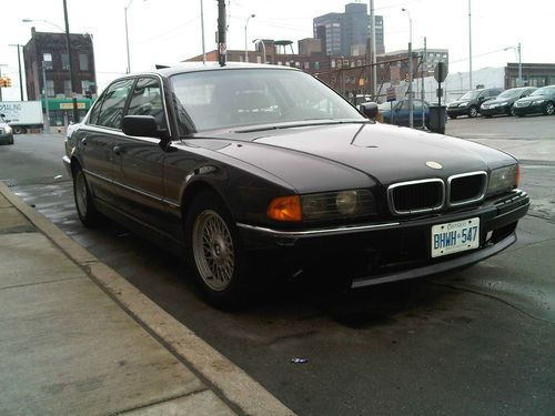 1996 bmw 740 il black, 141000 miles, needs front-end work and all tires