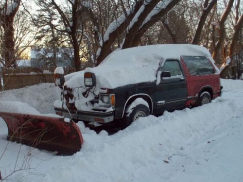 Snow plow on 1991 s10 blazer