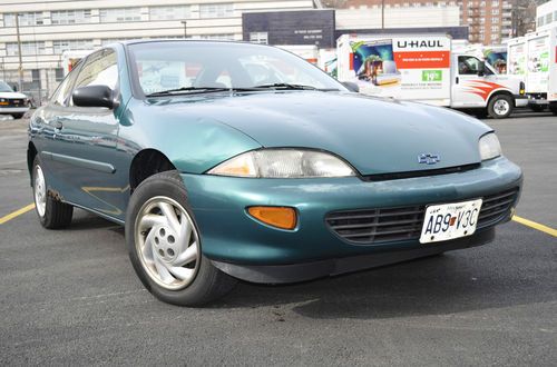 1996 chevy cavalier, original owners, green, clean, new struts-windows-battery