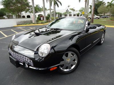 Florida 02 thunderbird "premium" 32,517 orig low miles hardtop convertible !!!