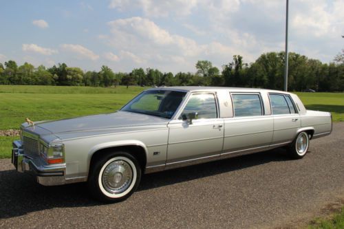 1987 cadillac fleetwood brougham 11k actual miles 1owner stretch limo buy it now