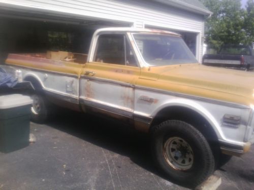 1971 chevy c-10 4x4, 350 chevy,auto, factory a/c ,camper special,no reserve