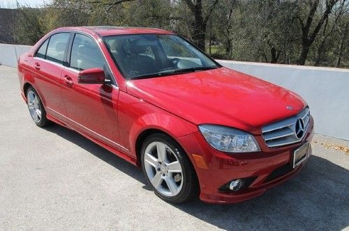 10 c300 sport red tan leather automatic sunroof 40k miles we finance texas