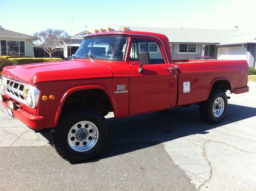 1969 dodge w-200  power wagon 4x4 pickup 383 no reserve 100 pics and video