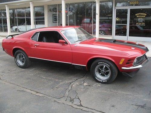 1970 ford mustang mach 1 factory red m code 351 clevelend 4 speed recent resto