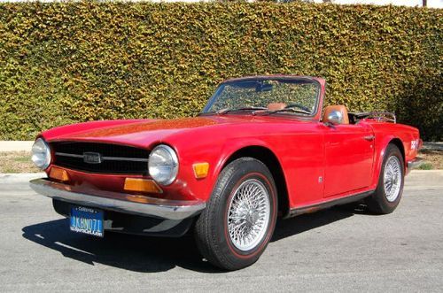 1971 triumph tr6 roadster - wire wheels and overdrive