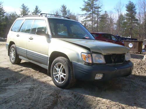 2001 subaru forester l 2.5l 5-speed salvage title, clean repairable parts/fix