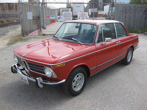 1972 bmw 2002tii verona red / xlnt collector quality / 5 speed