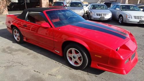 1991 chevrolet camaro rs convertible v8 only 31k miles original paint