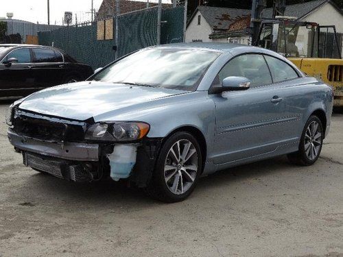 2009 volvo c70 t5 damaged salvage runs! only 20k miles economical convertible!!