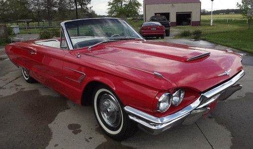 63 64 66 style t-bird convertible made to compete with the corvette - 390 a/c