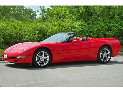 2000 chevy corvette convertible 6 speed 43,xxx miles heads up polished wheels