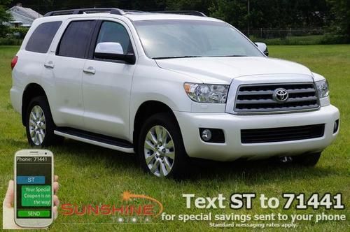 2013 toyota sequoia platinum 4x4 navigation, leather, sunroof, only 5000 miles!