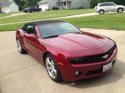 2011 lt2 rs camaro  v-6 308 hp  only red jewel conv the mid-west 21,000 miles