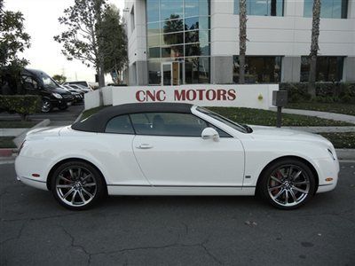 2011 bentley continental gtc speed 80-11 limited / special edition white / black