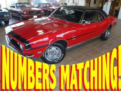 Sweet car 1968 chevrolet camaro ss tribute numbers matching original ac car