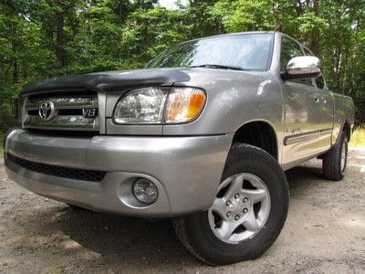 03 toyota tundra sr5 4wd accesscab serviced newtires 1-owner!! cleancarfax