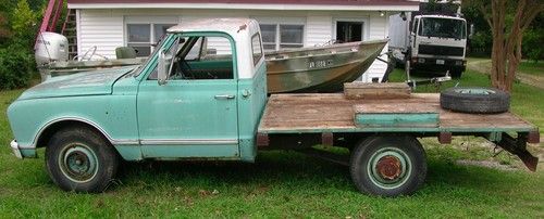 1967 chevy chevrolet c-10 flatbed 3/4 ton work truck
