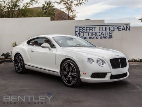 2013 bentley gt v8 glacier white camera massage/vented front seats power boot