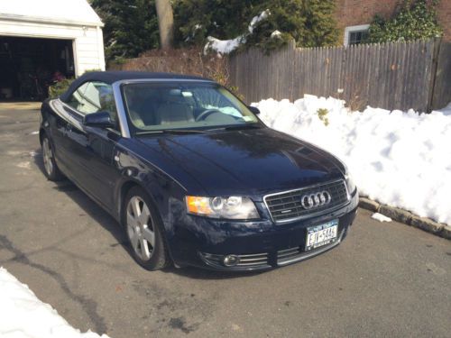 2006 a4 convertible 3.0 dark blue like new.. 25,701 miles.. clean inside and out