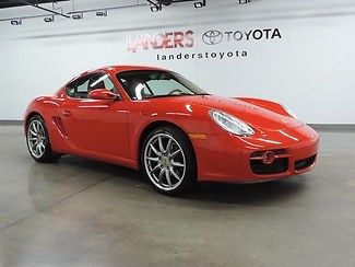 08 cayman 6 speed manual porsche red leather clean carfax call now