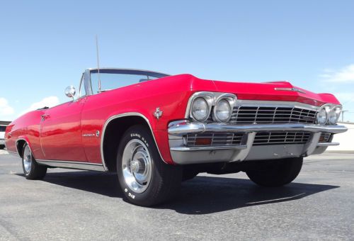 1965 chevrolet impala convertible red 327 4 speed rust free solid classic