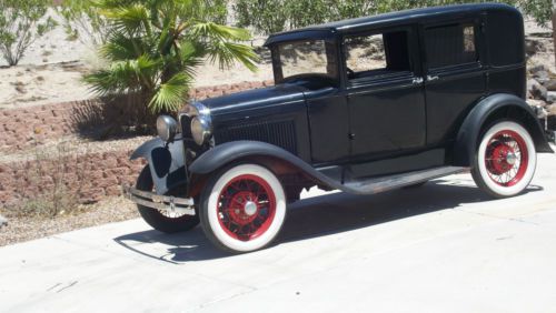 1930 ford model a 4 door blind back sedan