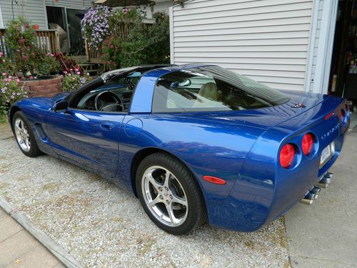 2002 corvette coupe, electron blue, 6 speed, 54,000 miles