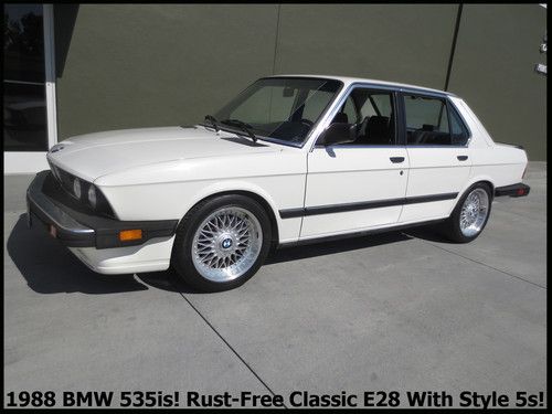 +rare classic 1988 bmw 535is! rust-free e28 california car cold a/c lots more!+