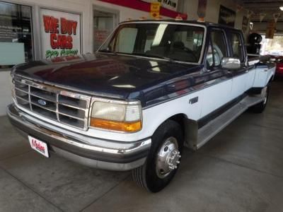 Crew cab 7.3l diesel abs dual rear wheels fixed bench seat long bed 2wd